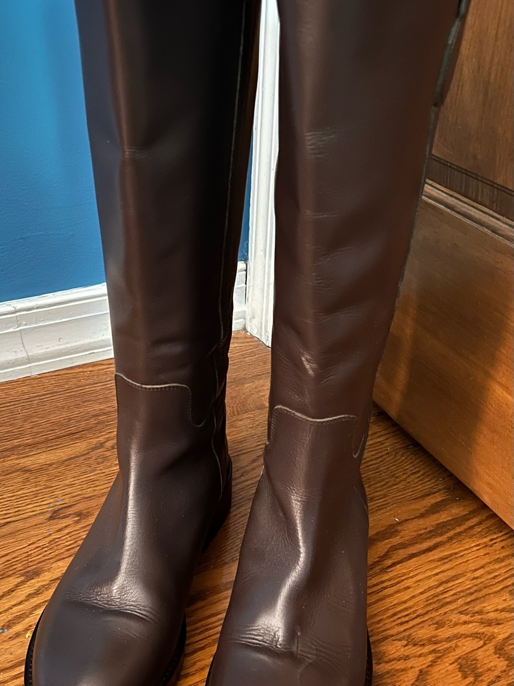🍁👢J. Crew Berkeley Leather Riding Boots Brown Size 10